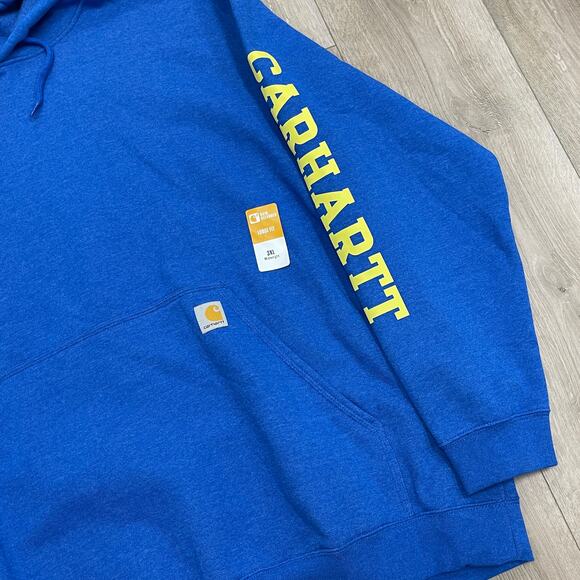 Carhartt 106388 Rain Defender® Loose Fit Midweight Hoodie Sweater Size 3XL B4 - Picture 6 of 7